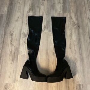 KOI: DAMAR PLATFORM THIGH HIGH BOOTS